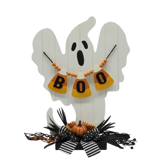 20&#x22; Ghost with Boo Sign Decoration by Ashland&#xAE;